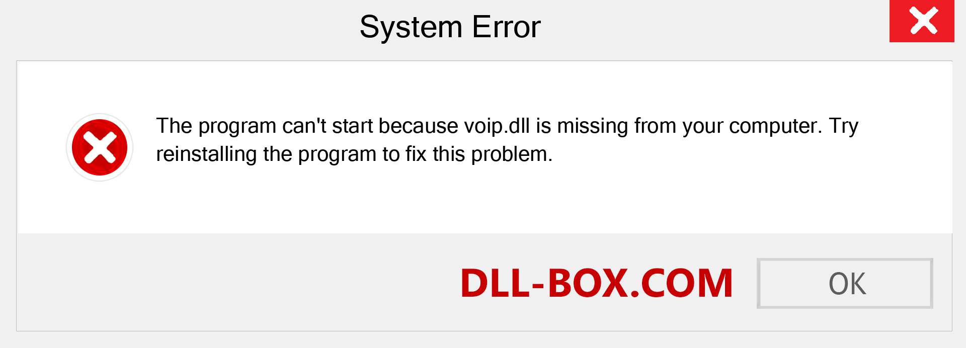  voip.dll file is missing?. Download for Windows 7, 8, 10 - Fix  voip dll Missing Error on Windows, photos, images